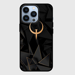 Чехол для iPhone 13 Pro Quake golden poly, цвет: 3D-черный