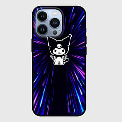 Чехол для iPhone 13 Pro Kuromi neon energy, цвет: 3D-черный