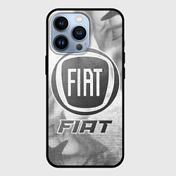 Чехол для iPhone 13 Pro Fiat - white gradient, цвет: 3D-черный