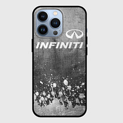 Чехол для iPhone 13 Pro Infiniti - grey gradient посередине, цвет: 3D-черный