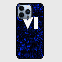 Чехол для iPhone 13 Pro GTA 6 blue energy, цвет: 3D-черный