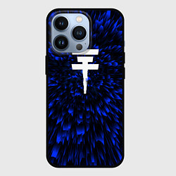Чехол для iPhone 13 Pro Tokio Hotel blue energy, цвет: 3D-черный