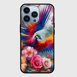 Чехол для iPhone 13 Pro Тропическая птица, цвет: 3D-черный