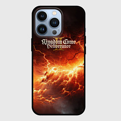 Чехол для iPhone 13 Pro Kingdom Come Deliverance 2 logo, цвет: 3D-черный