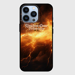 Чехол для iPhone 13 Pro Kingdom Come Deliverance 2 молния, цвет: 3D-черный