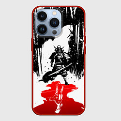 Чехол для iPhone 13 Pro Assassins creed shadows - два ассасина, цвет: 3D-красный