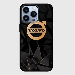 Чехол для iPhone 13 Pro Volvo golden poly, цвет: 3D-черный