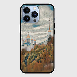 Чехол для iPhone 13 Pro Храм на горе, цвет: 3D-черный