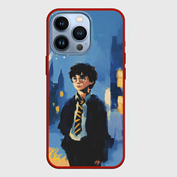 Чехол iPhone 13 Pro Гарри Поттер рисунок акварелью