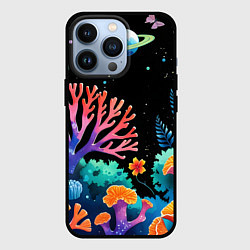 Чехол для iPhone 13 Pro Космический подводный мир, цвет: 3D-черный