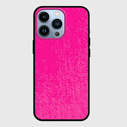 Чехол для iPhone 13 Pro Джинс с потертостями-розовый, цвет: 3D-черный