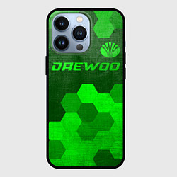 Чехол для iPhone 13 Pro Daewoo - green gradient посередине, цвет: 3D-черный
