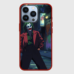 Чехол для iPhone 13 Pro Джокер в широких штанах, цвет: 3D-красный