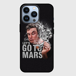 Чехол для iPhone 13 Pro Илон Маск - Lets go to Mars, цвет: 3D-черный