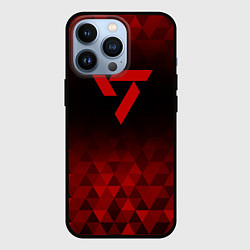 Чехол для iPhone 13 Pro Seventeen red poly, цвет: 3D-черный