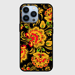 Чехол для iPhone 13 Pro Хохлома - роспись, цвет: 3D-черный