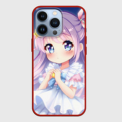 Чехол для iPhone 13 Pro Милое аниме, цвет: 3D-красный