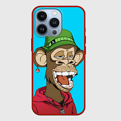 Чехол для iPhone 13 Pro NFT smile ape, цвет: 3D-красный