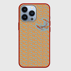 Чехол для iPhone 13 Pro Карпы кои рыба, цвет: 3D-красный