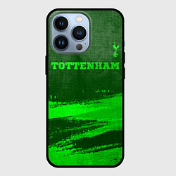 Чехол для iPhone 13 Pro Tottenham - green gradient посередине, цвет: 3D-черный