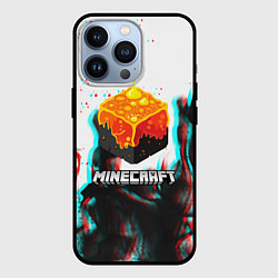 Чехол для iPhone 13 Pro Minecraft glitch, цвет: 3D-черный