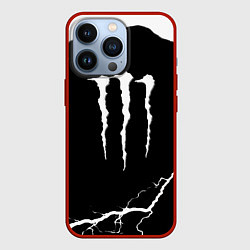 Чехол для iPhone 13 Pro Monster energy storm energy, цвет: 3D-красный