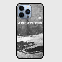 Чехол для iPhone 13 Pro AEK Athens - grey gradient посередине, цвет: 3D-черный