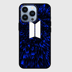 Чехол для iPhone 13 Pro BTS blue energy, цвет: 3D-черный