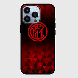 Чехол для iPhone 13 Pro Inter red poly, цвет: 3D-черный