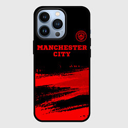 Чехол для iPhone 13 Pro Manchester City - red gradient посередине, цвет: 3D-черный