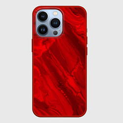 Чехол для iPhone 13 Pro Красный камень абстракция, цвет: 3D-красный