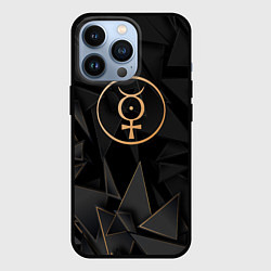Чехол для iPhone 13 Pro Marilyn Manson golden poly, цвет: 3D-черный