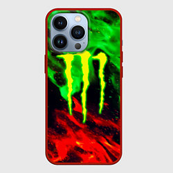 Чехол iPhone 13 Pro Monster energy огонь лого