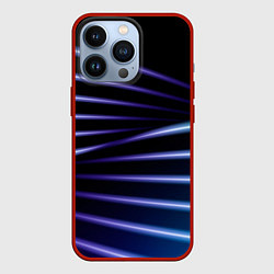 Чехол для iPhone 13 Pro Color black blue, цвет: 3D-красный