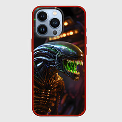 Чехол для iPhone 13 Pro Злой Чужой, цвет: 3D-красный