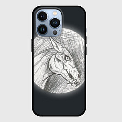 Чехол iPhone 13 Pro Черепа лошадей - эскиз
