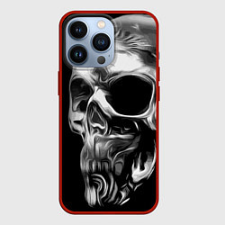 Чехол для iPhone 13 Pro Стилизованный череп, цвет: 3D-красный