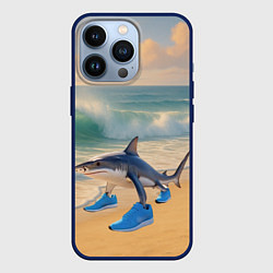 Чехол для iPhone 13 Pro Тралалеро тралала мем, цвет: 3D-тёмно-синий