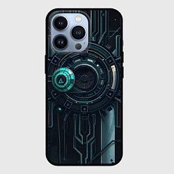 Чехол для iPhone 13 Pro Игровой технический паттерн, цвет: 3D-черный