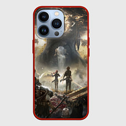 Чехол для iPhone 13 Pro Экспедиция Clair Obscur expedition 33, цвет: 3D-красный