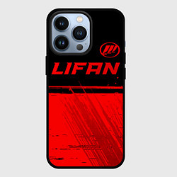 Чехол для iPhone 13 Pro Lifan - red gradient посередине, цвет: 3D-черный