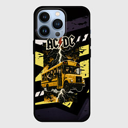 Чехол для iPhone 13 Pro ACDC в автобусе, цвет: 3D-черный