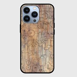 Чехол для iPhone 13 Pro Стимпанк элементы, цвет: 3D-черный