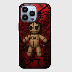 Чехол для iPhone 13 Pro Кукла Вуду Bones, цвет: 3D-черный