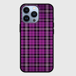 Чехол для iPhone 13 Pro Color pink checkerboard, цвет: 3D-черный