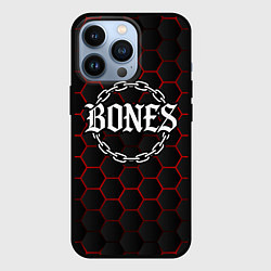 Чехол iPhone 13 Pro Bones лого в цепях