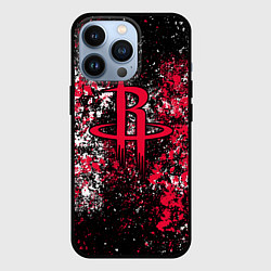 Чехол для iPhone 13 Pro Хьюстон Рокетс - цветовой хаос, цвет: 3D-черный