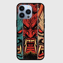 Чехол для iPhone 13 Pro Demons Oni - neuroart, цвет: 3D-черный