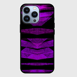 Чехол iPhone 13 Pro Color purple black strip