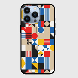 Чехол для iPhone 13 Pro Геометрический балаган, цвет: 3D-черный